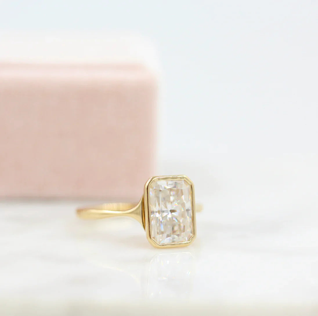 Moissanite wedding jewelry for groom and groomsmen