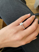 Moissanite bridal ring set