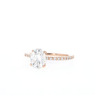 1.60Ct Oval Cut Moissanite Pave Diamond Engagement Ring1.60Ct Oval Cut Moissanite Pave Diamond Engagement Ring