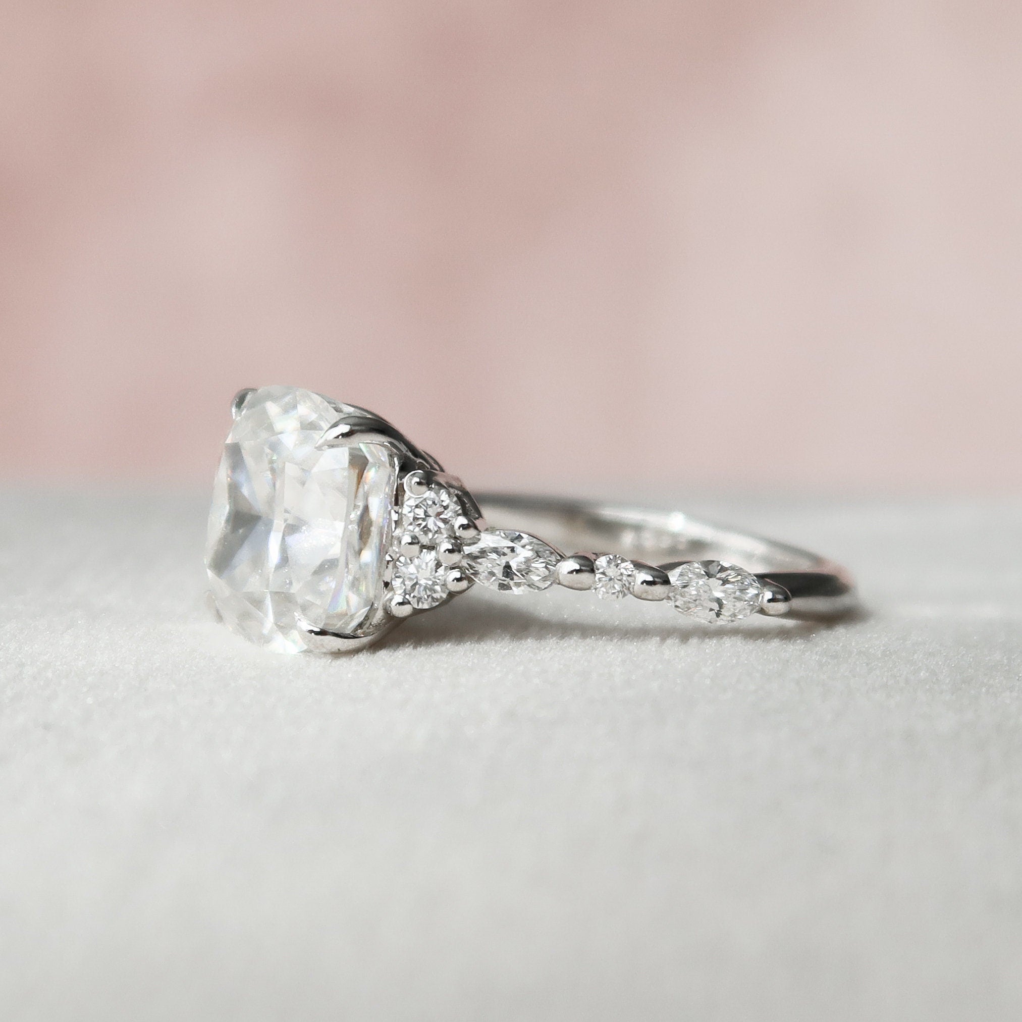 Cushion Bridal Ring