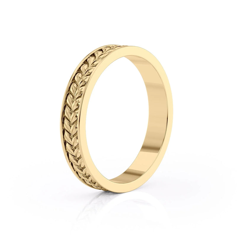 Leaf Design Wedding Ring