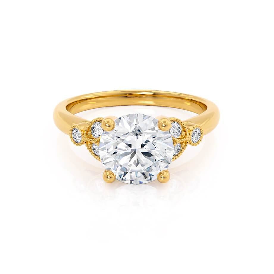 round-shaped-moissanite-cluster-style-engagement-ring