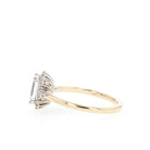 1.10CT Radiant Halo Moissanite Diamond Solitaire Engagement Ring For Women 