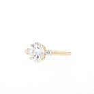 1.20CT Oval Three Stone Moissanite Diamond Engagement Ring