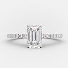 Hidden Halo Moissanite Engagement Ring