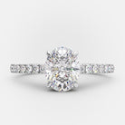 Hidden Halo Moissanite Engagement Ring