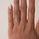 Cluster Moissanite Engagement Ring