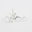Pear Cut Moissanite Engagement Ring
