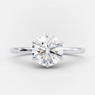 Round Brilliant Moissanite Ring