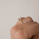 Moissanite Solitaire Engagement Ring