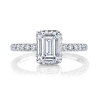 Hidden Halo Moissanite Engagement Ring