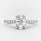 Hidden Halo Moissanite Engagement Ring