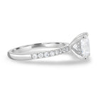 Princess Cut Hidden Halo Ring