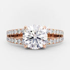 Split Shank Diamond Engagement Ring