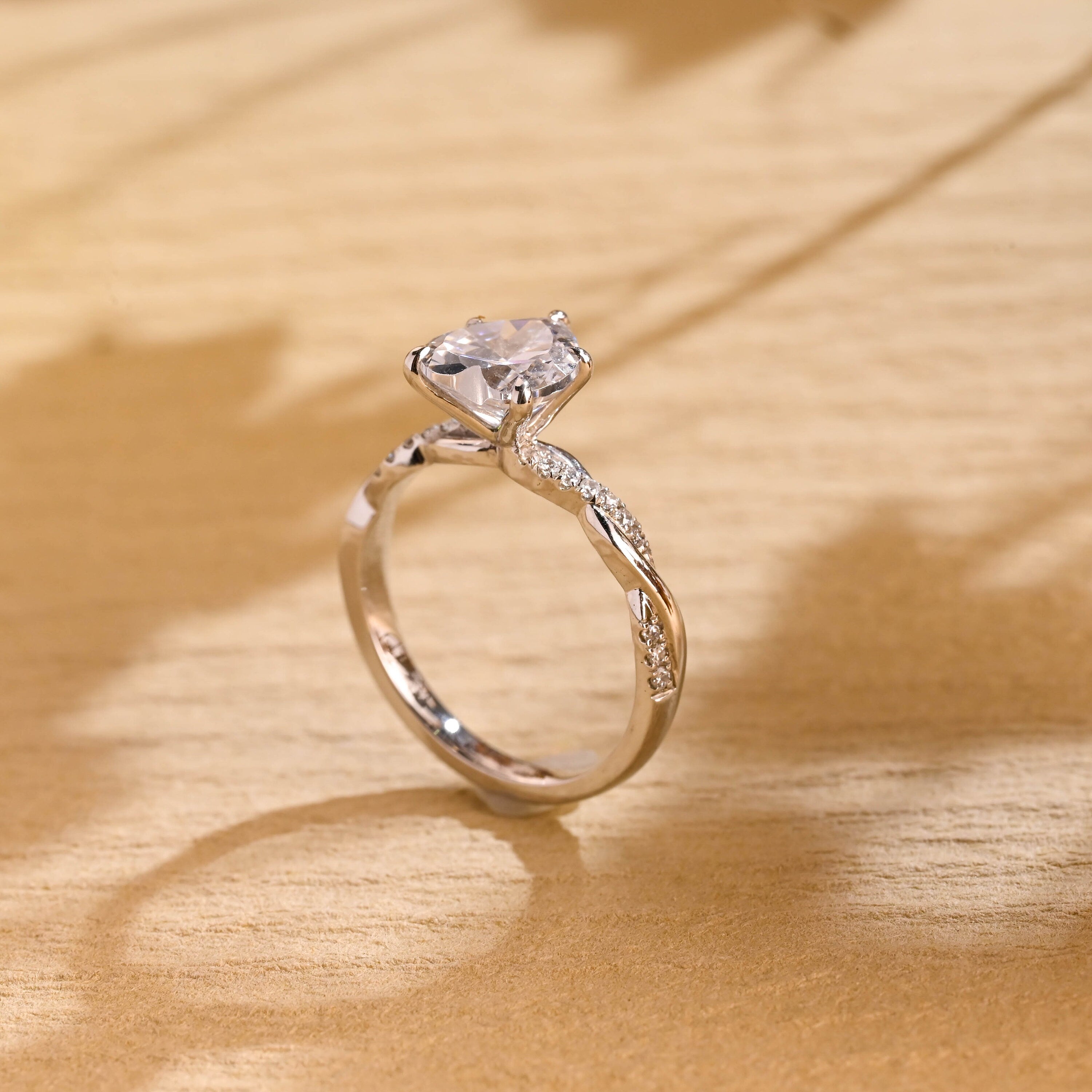 Luxury Moissanite Engagement Ring