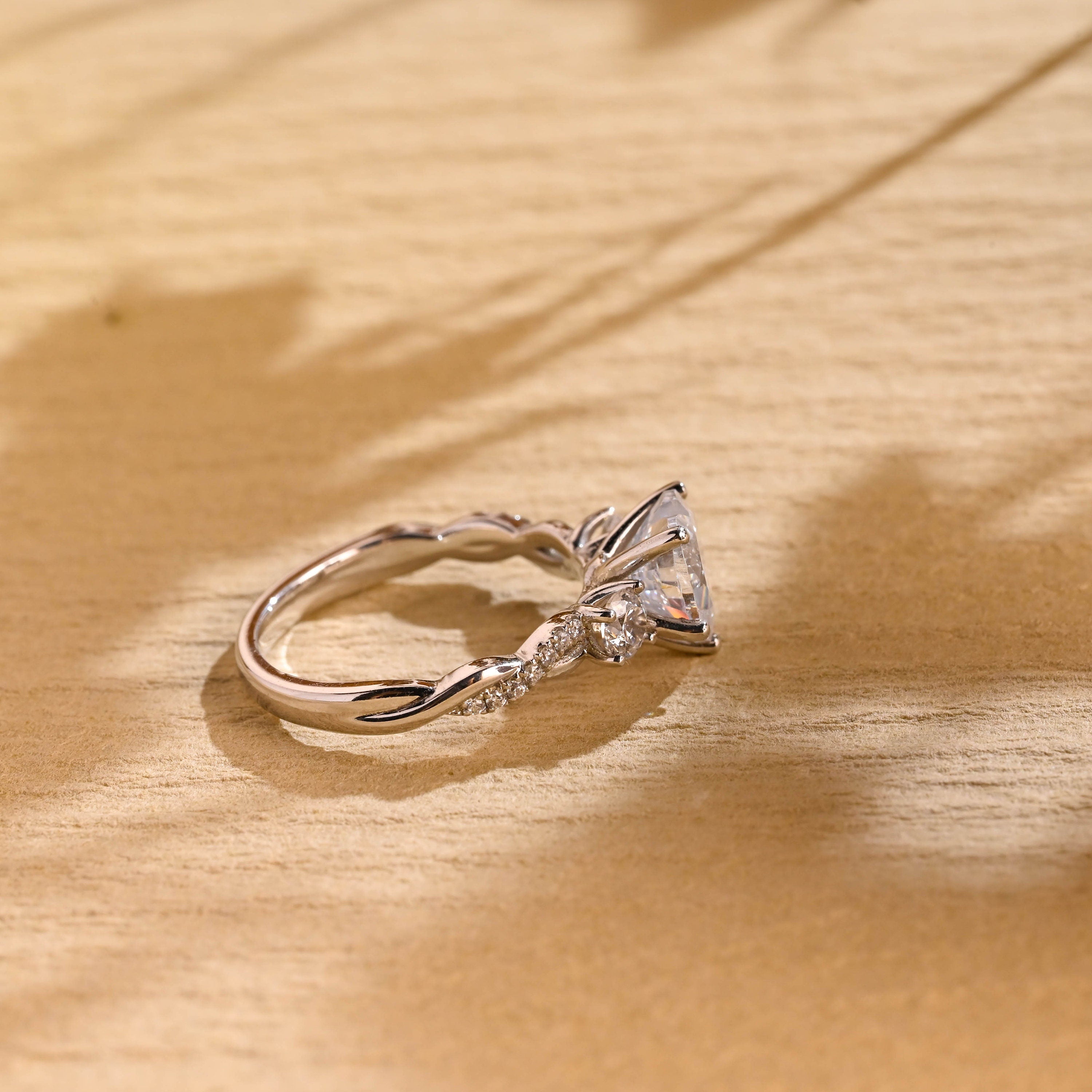 Luxury Moissanite Engagement Ring
