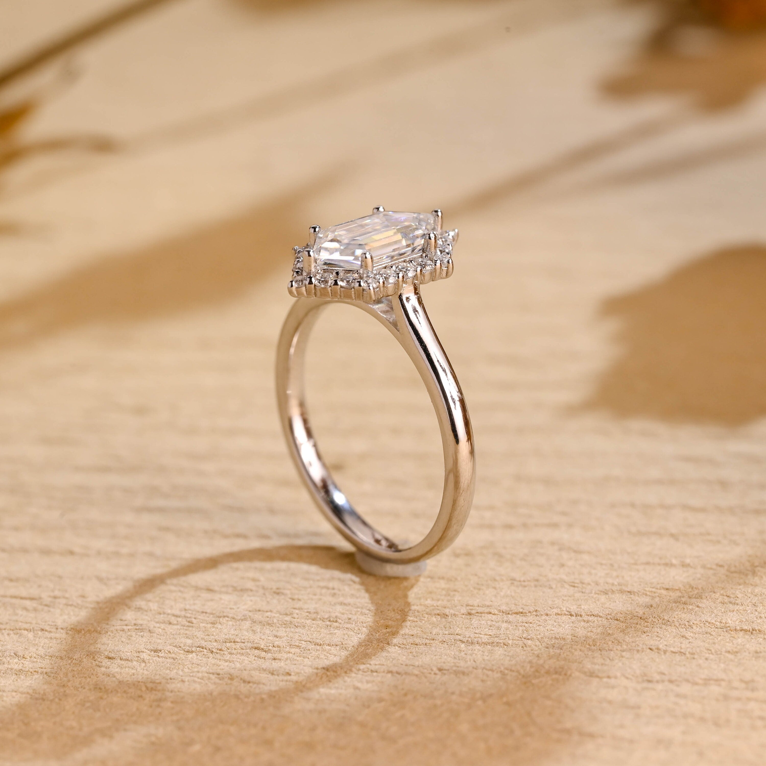Luxury Moissanite Engagement Ring
