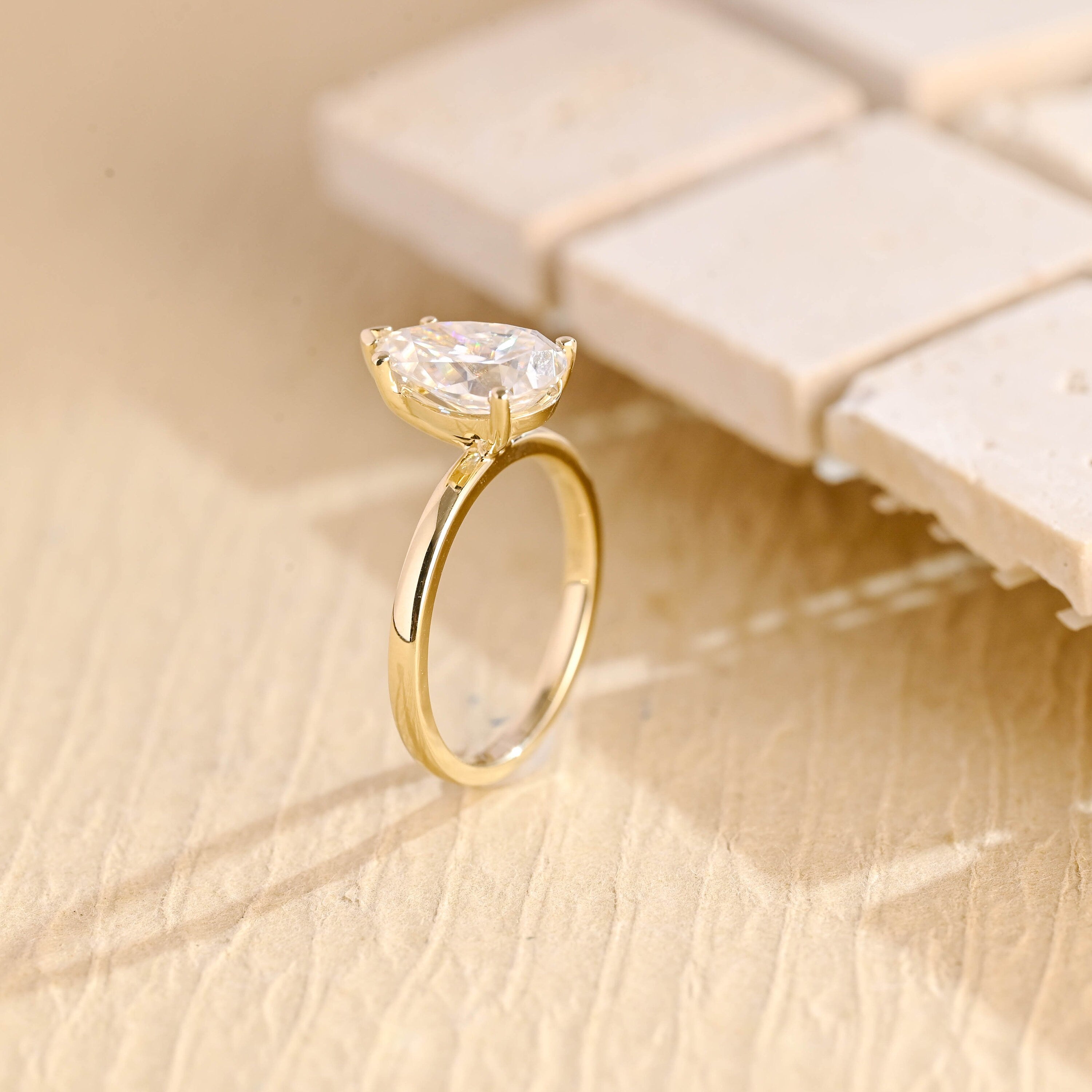 Lab Created Moissanite Ring