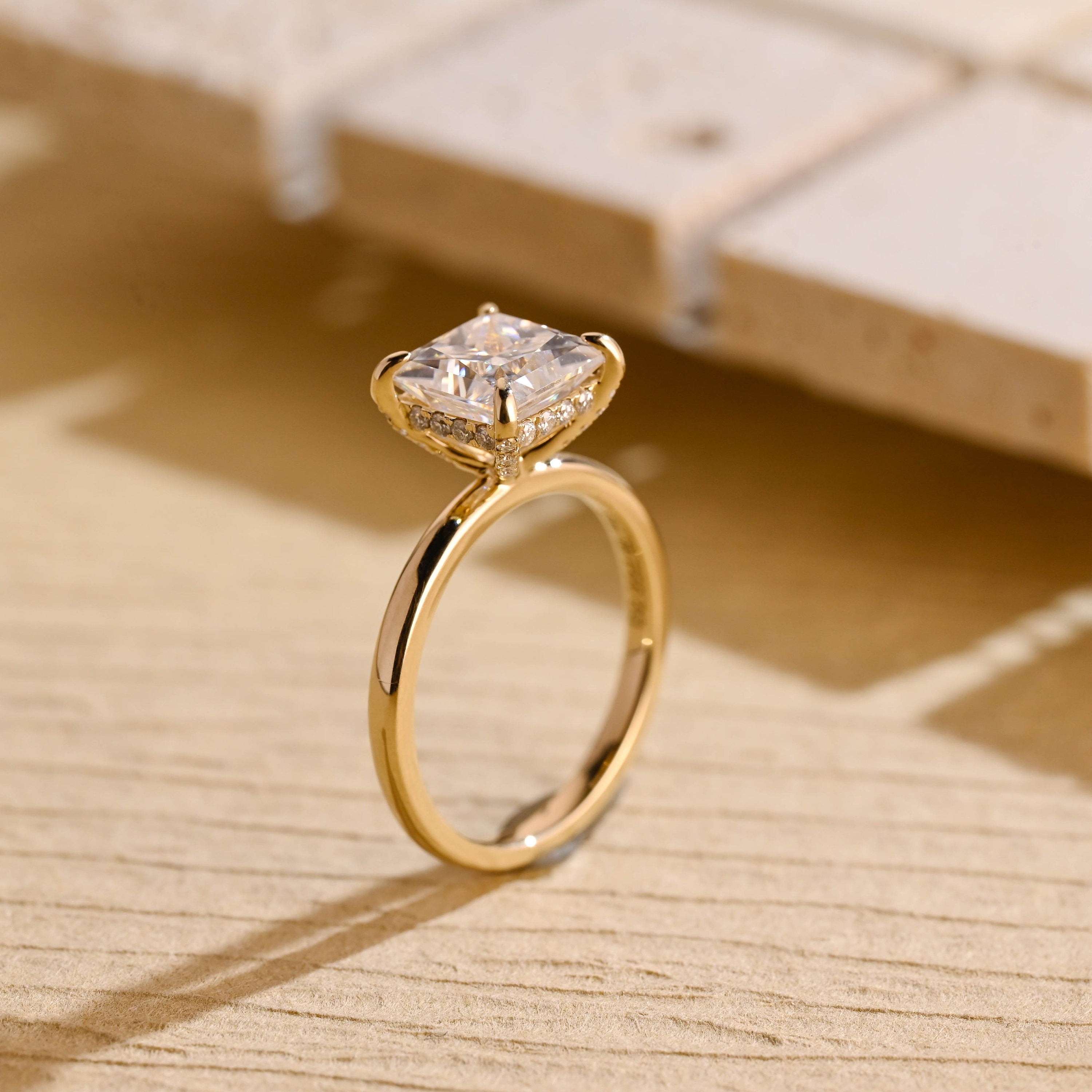 Luxury Moissanite Engagement Ring