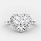 Moissanite Halo Engagement Ring