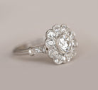 Old Mine Cut Moissanite Ring