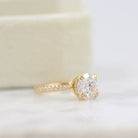 Round Diamond Moissanite Ring