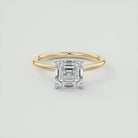 Step Cut Moissanite Engagement Ring