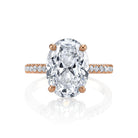 Hidden Halo Moissanite Engagement Ring