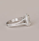 Split Shank Moissanite Engagement Ring