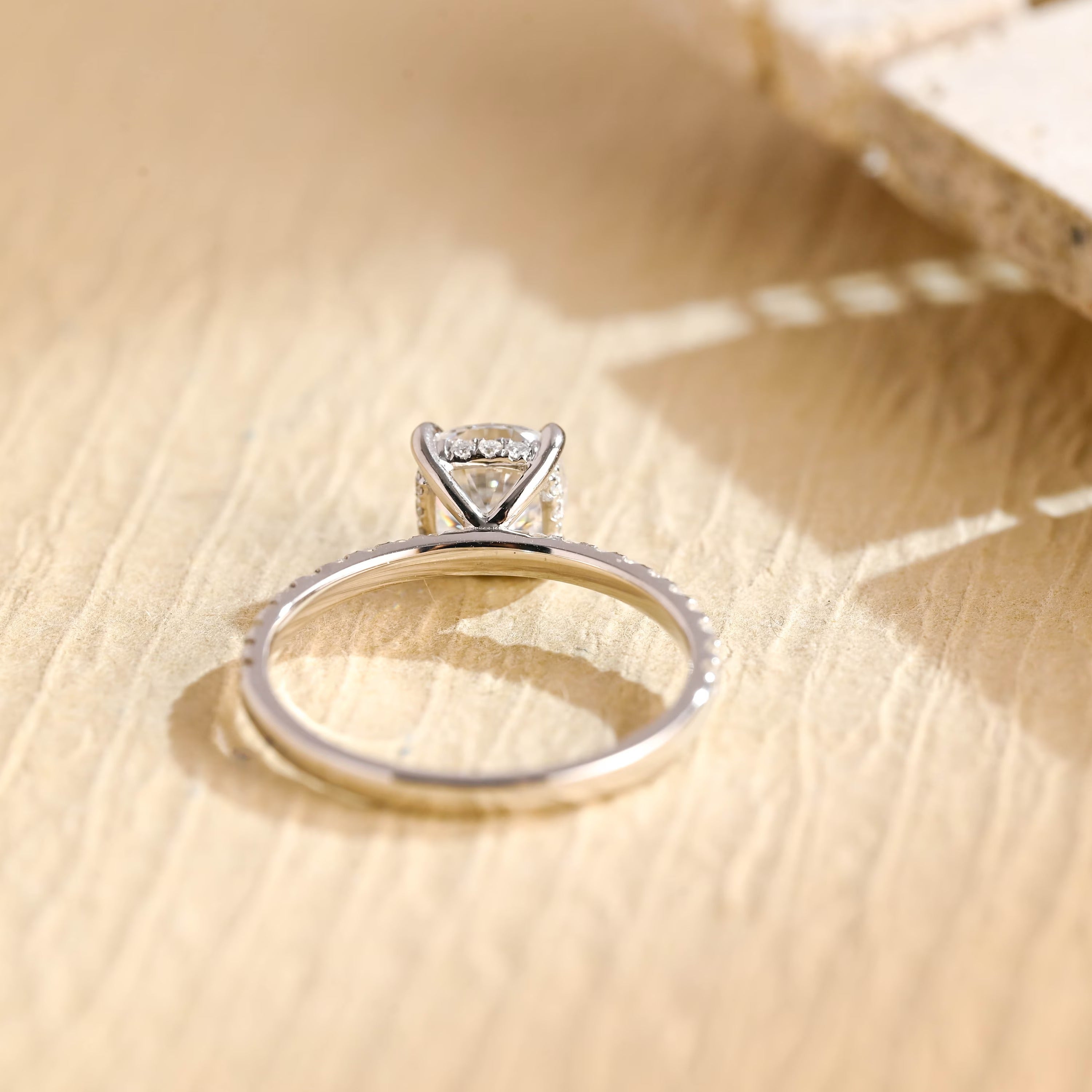 Cushion Pave Engagement Ring