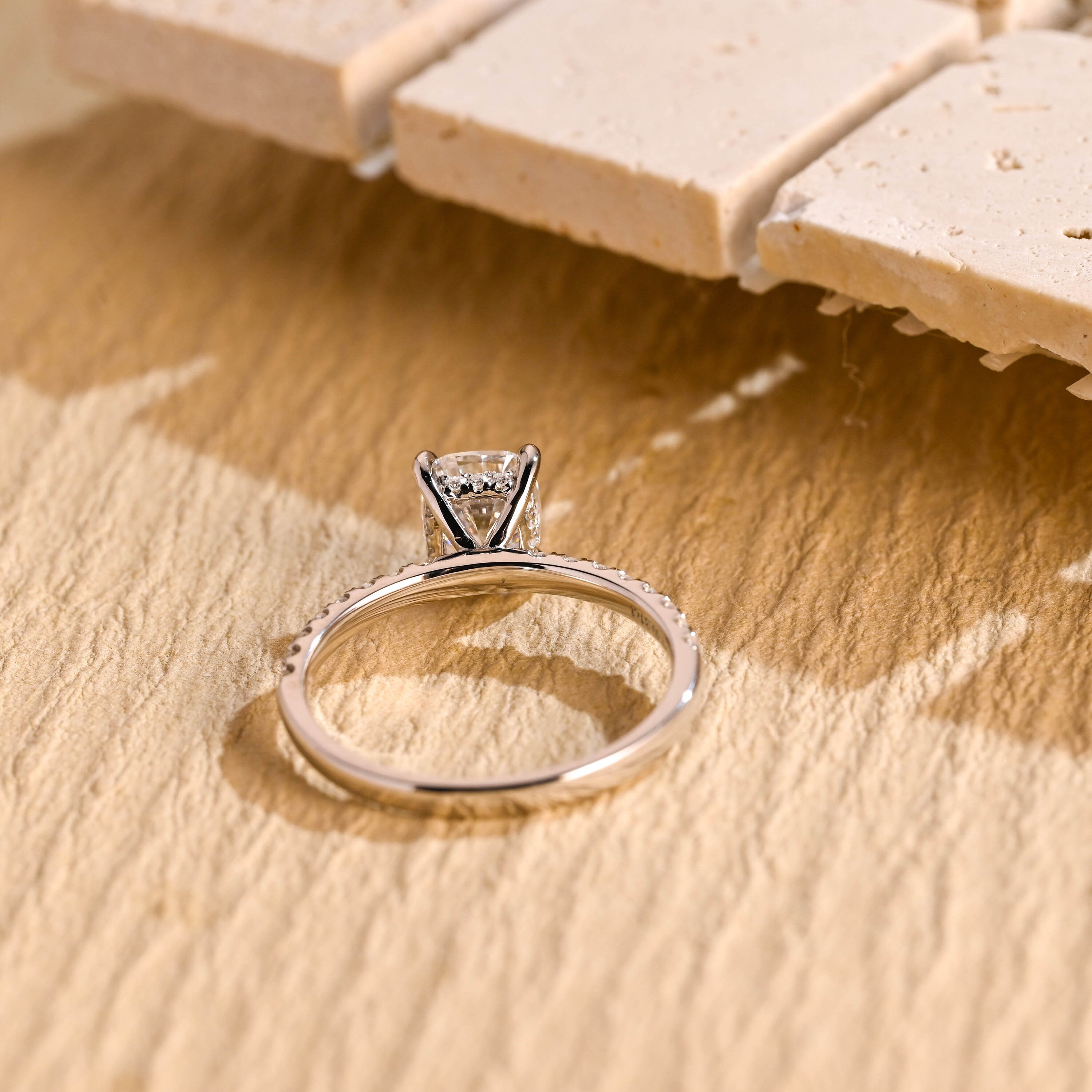 Diamond Pave Moissanite Ring