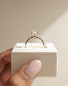 Pave Setting Moissanite Ring