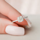 Cushion Pave Engagement Ring