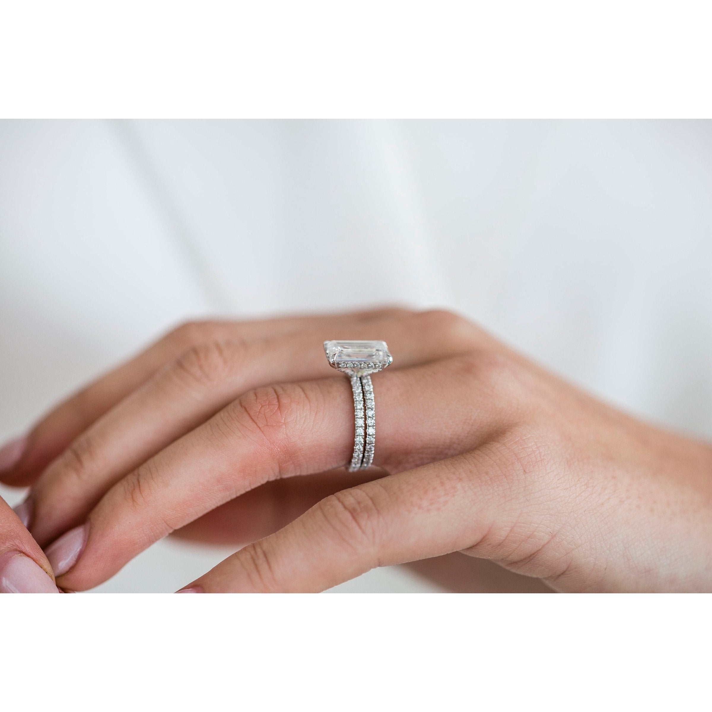 4 Carat Moissanite Engagement Ring