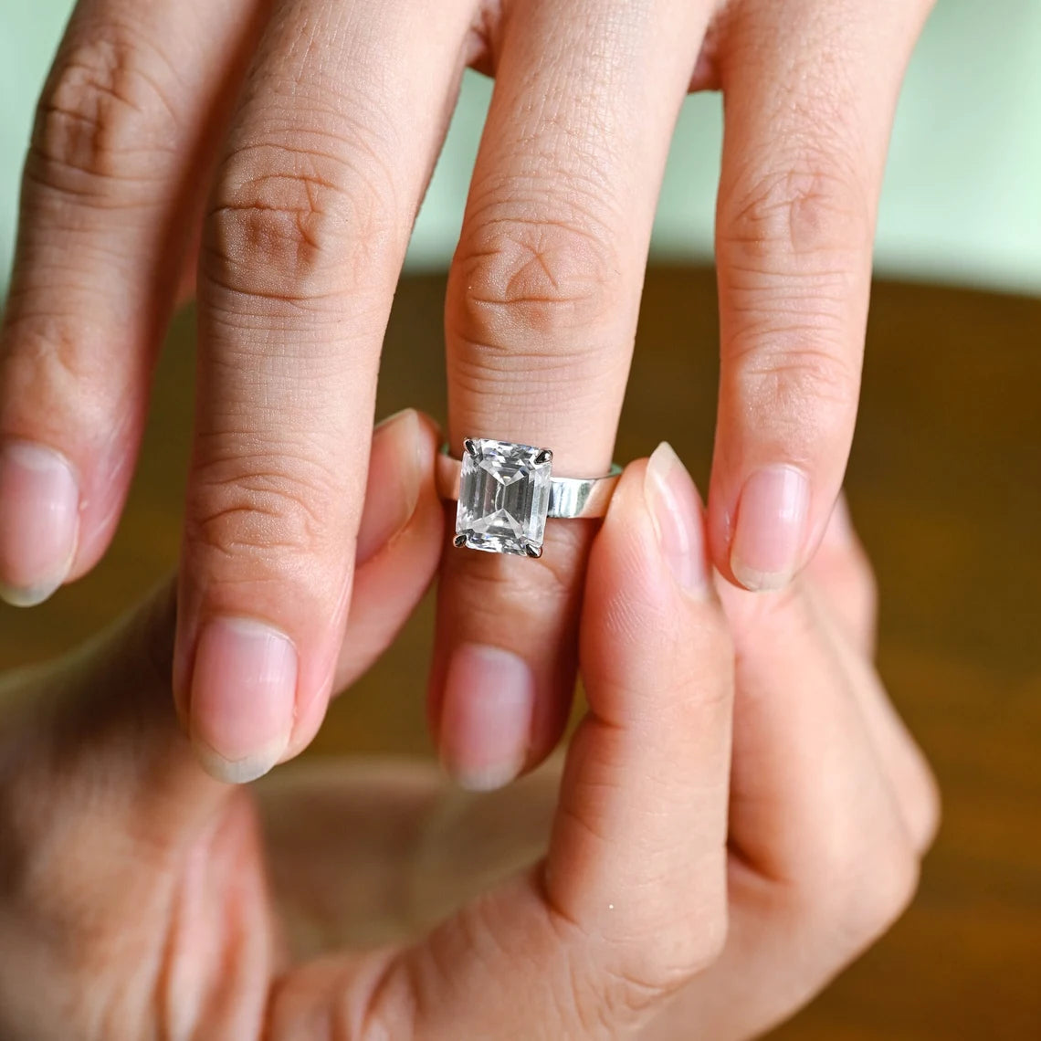 Emerald Diamond Ring