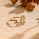Diamond Cluster Moissanite Ring