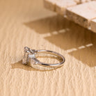 Emerald Cut Moissanite Ring