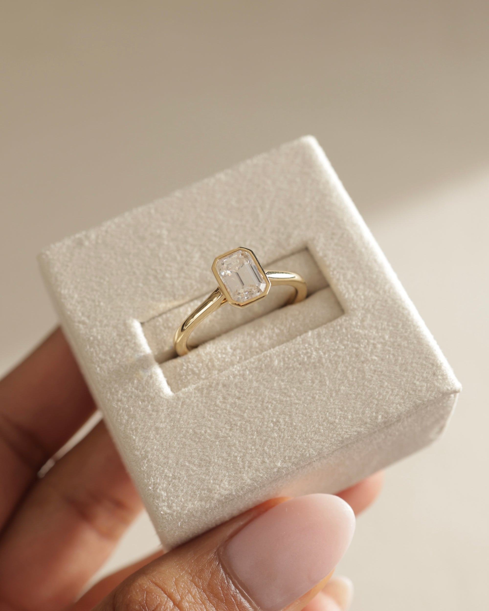 Bezel Engagement Ring