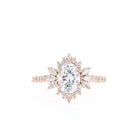 Unique Moissanite Engagement Ring