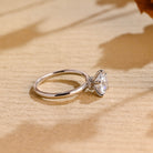 Diamond Hidden Halo Moissanite Ring