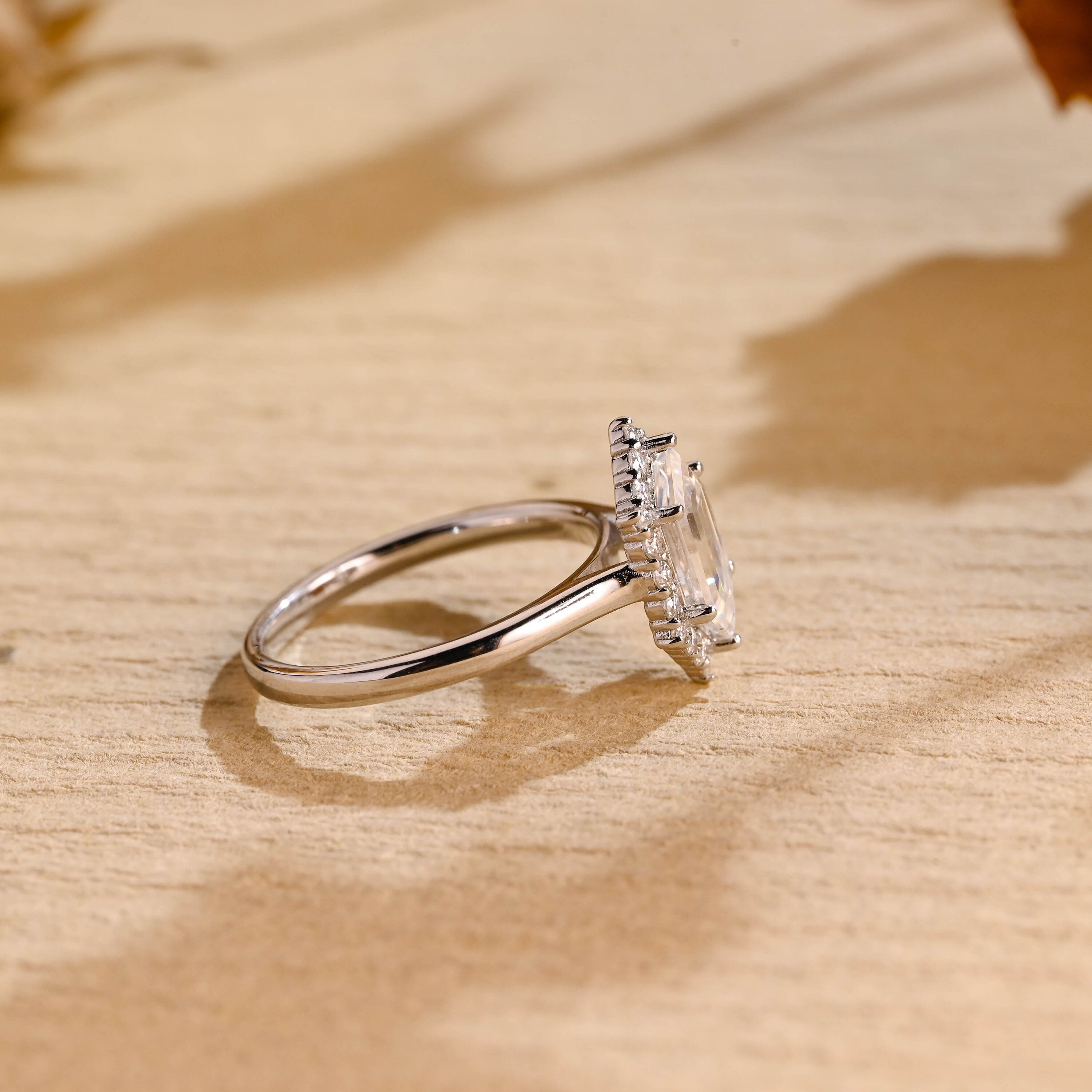 Hexagon Cut Proposal Ring