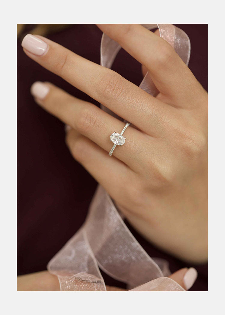Custom Moissanite Engagement Ring