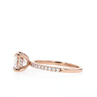 Round Cut Hidden Halo Ring