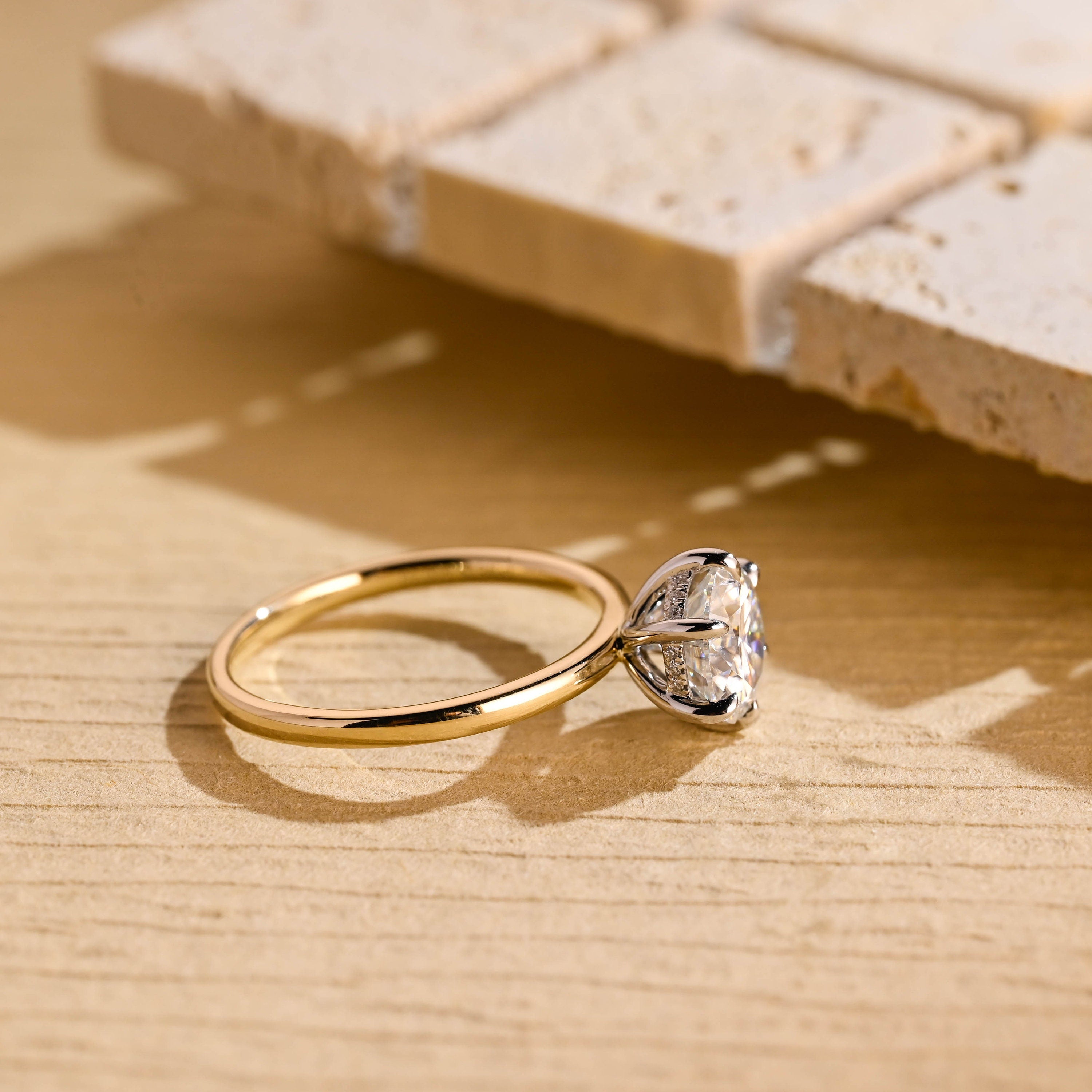 Solitaire Moissanite Ring
