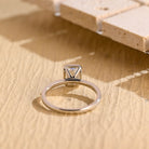 Radiant Moissanite Ring