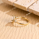 Oval Cut Moissanite Engagement Ring