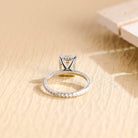 Oval Moissanite Engagement Ring