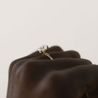 Oval Moissanite Ring for Women