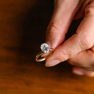 Modern Hidden Halo Ring
