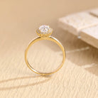 Oval Cut Halo Ring
